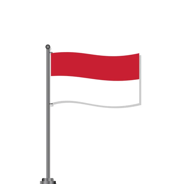 Ілюстрація Прапора Індонезії — стоковий вектор
