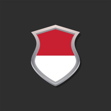 Illustration of Indonesia flag Template