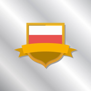 Illustration of Poland flag Template