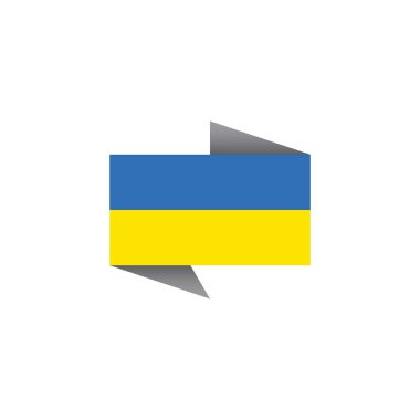 Illustration of Ukraine flag Template