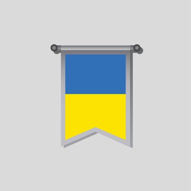 Illustration of Ukraine flag Template