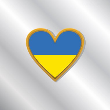 Illustration of Ukraine flag Template