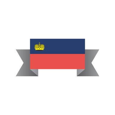 Illustration of Liechtenstein flag Template