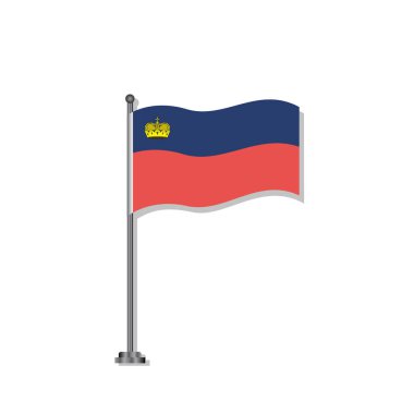 Illustration of Liechtenstein flag Template