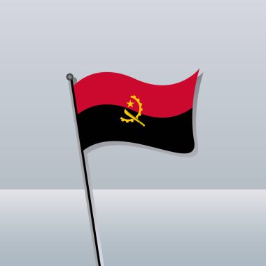 Illustration of Angola flag Template