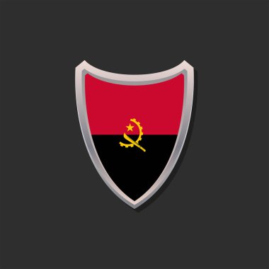 Illustration of Angola flag Template
