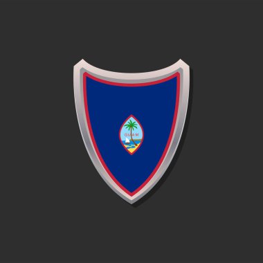 Illustration of Guam flag Template