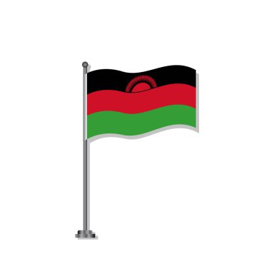 Illustration of Malawi flag Template