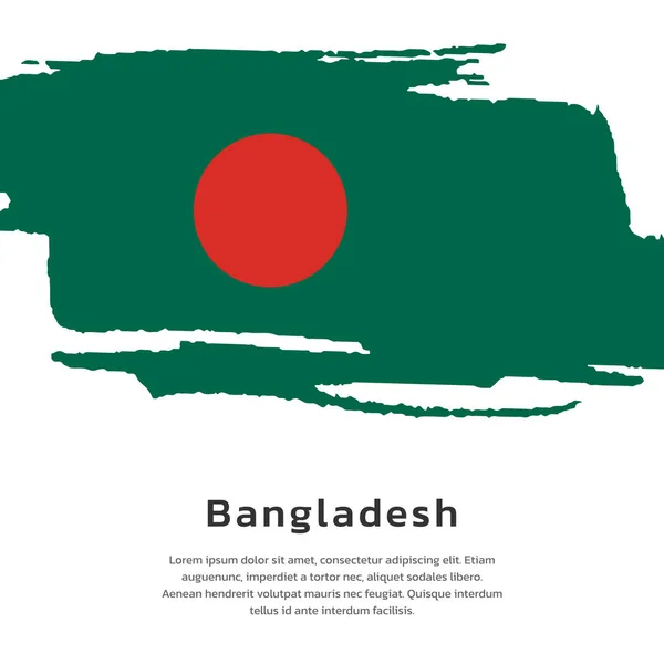 バングラデシュ国旗テンプレートのイラスト — ストックベクタ
