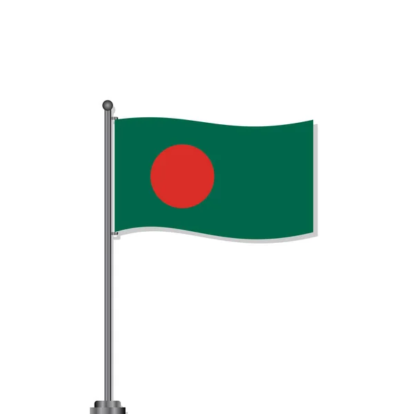 Ilustração Modelo Bandeira Bangladesh —  Vetores de Stock