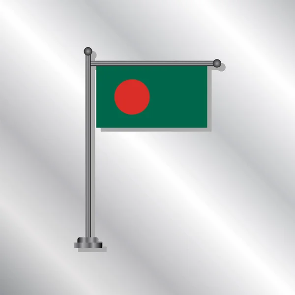 Plantilla Bandera Bangladesh — Vector de stock