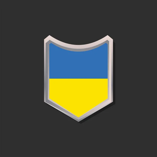 Illustration Ukraine Flag Template — Image vectorielle