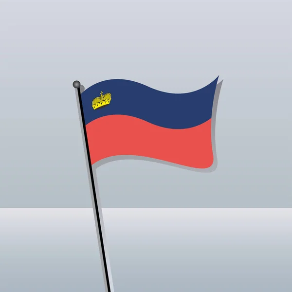 Illustration Liechtenstein Flag Template — Stockový vektor