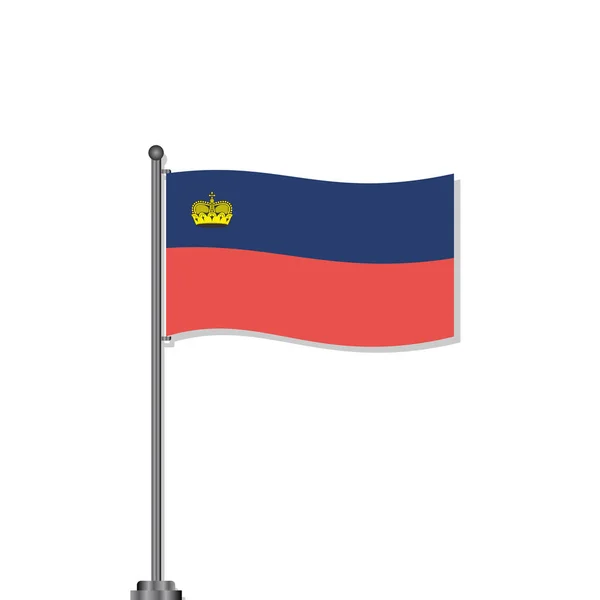 Illustration Liechtenstein Flag Template — Vettoriale Stock