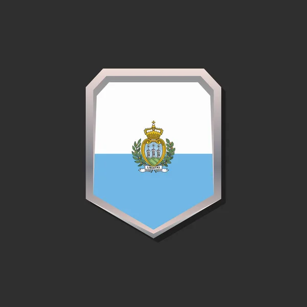 Illustration San Marino Flag Template — Image vectorielle