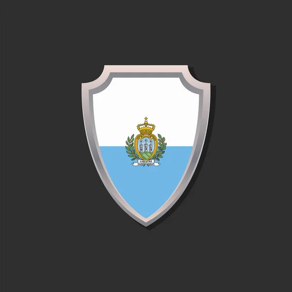 Illustration San Marino Flag Template — 图库矢量图片