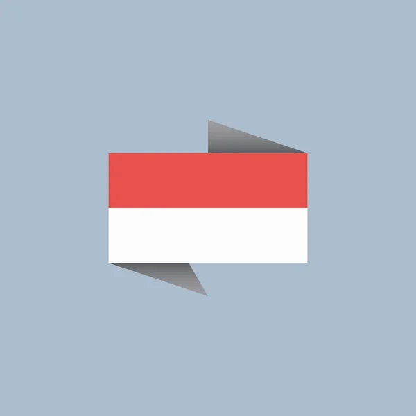 Illustration Monaco Flag Template — Image vectorielle