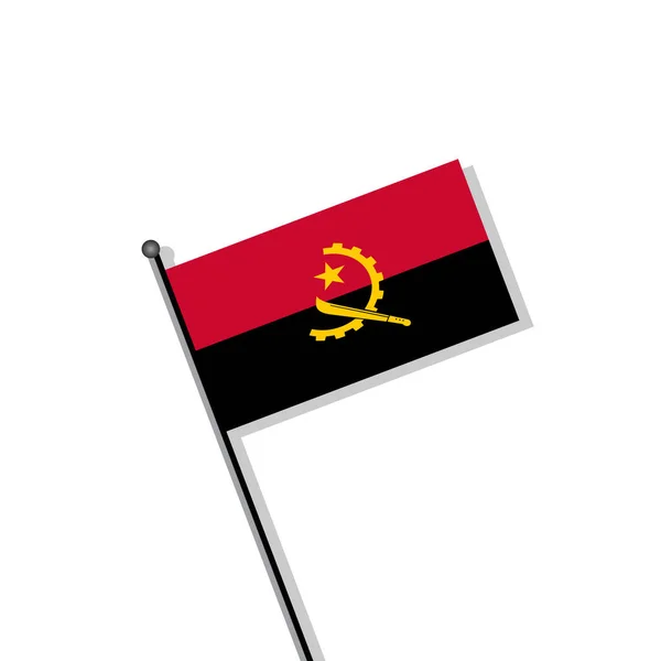 Illustration Angola Flag Template — Vector de stock