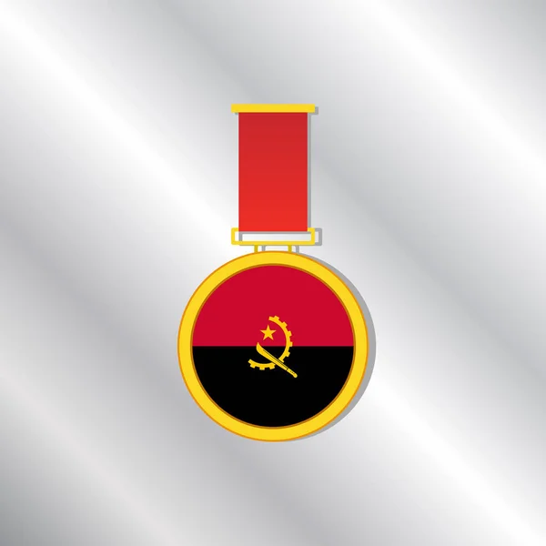 Illustration Angola Flag Template — ストックベクタ