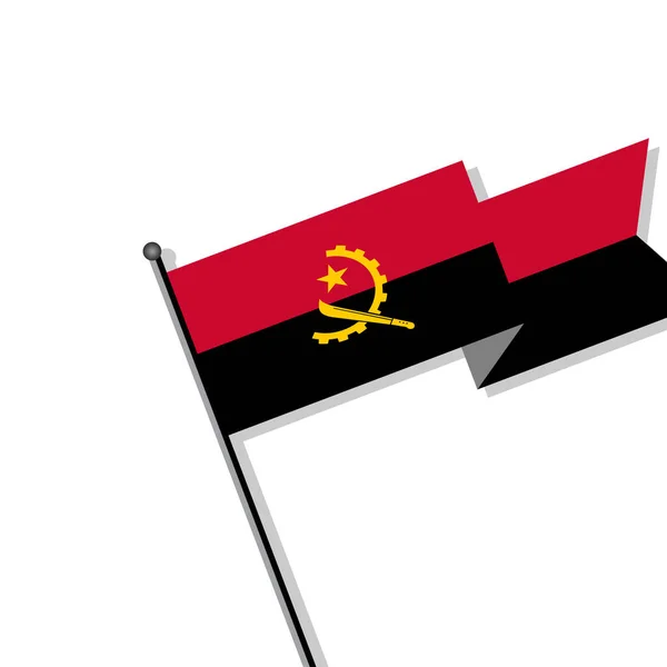 Illustration Angola Flag Template — Wektor stockowy