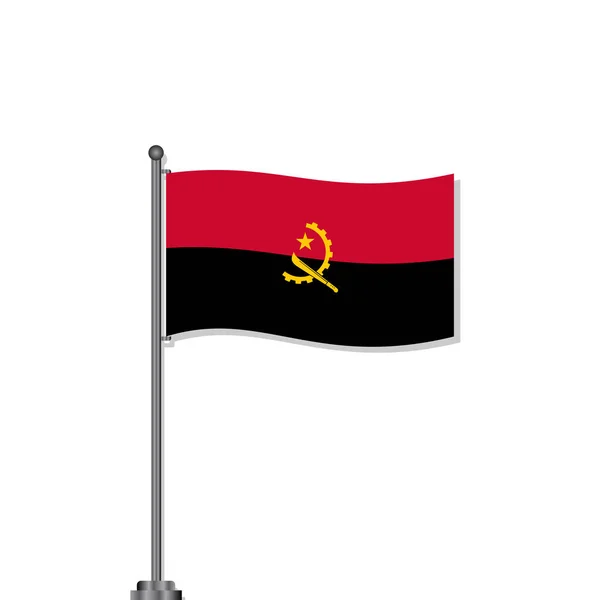 Иллюстрация Шаблона Флага Анголы — стоковый вектор