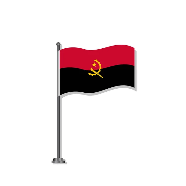 Illustration Angola Flag Template — Vetor de Stock