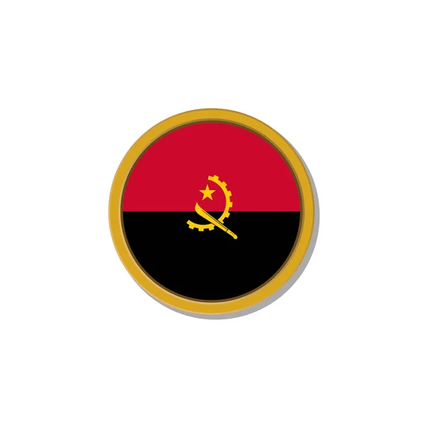 Illustration Angola Flag Template — Stockvector