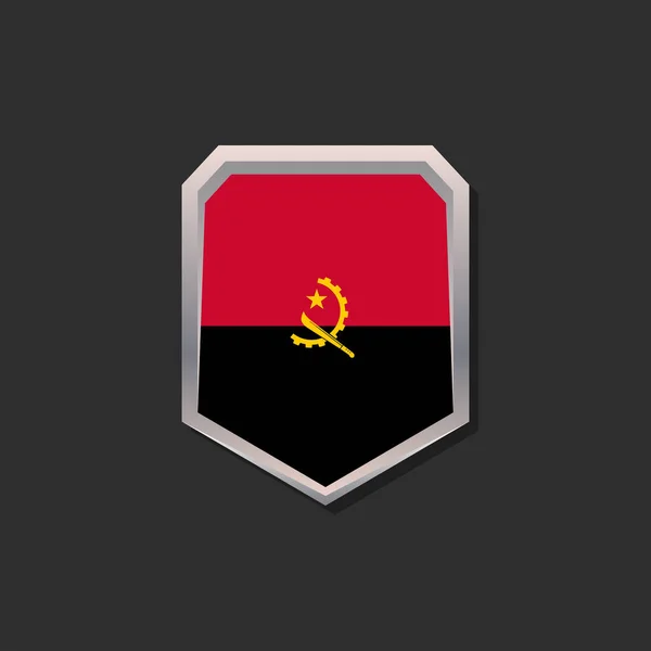 Illustration Angola Flag Template — Stockový vektor