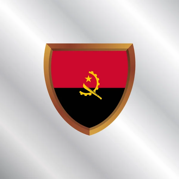 Illustration Angola Flag Template — Stock vektor