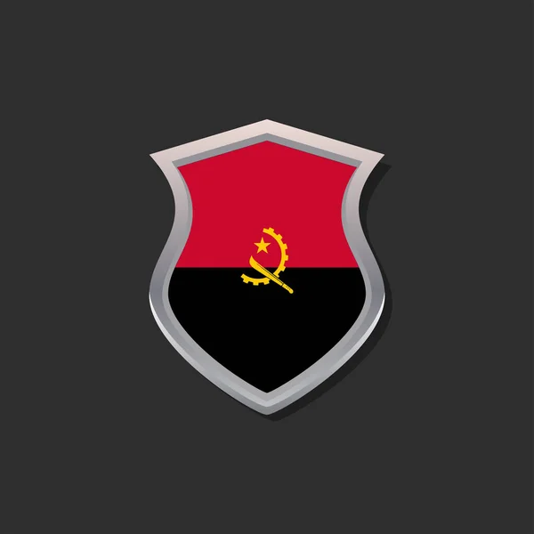 Illustration Angola Flag Template — Wektor stockowy