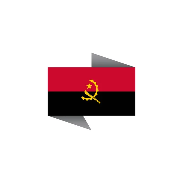 Illustration Angola Flag Template — Stock Vector