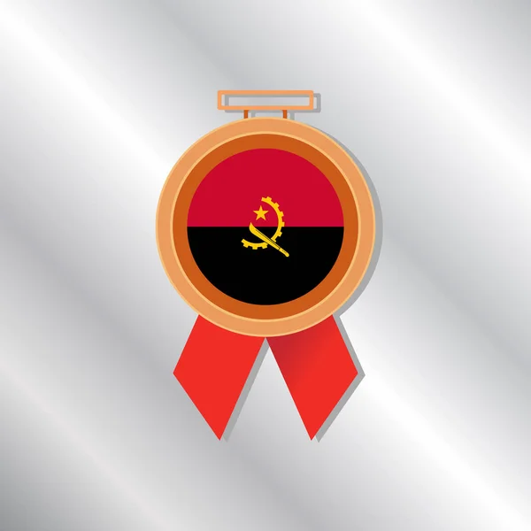 Illustration Angola Flag Template — Stockový vektor