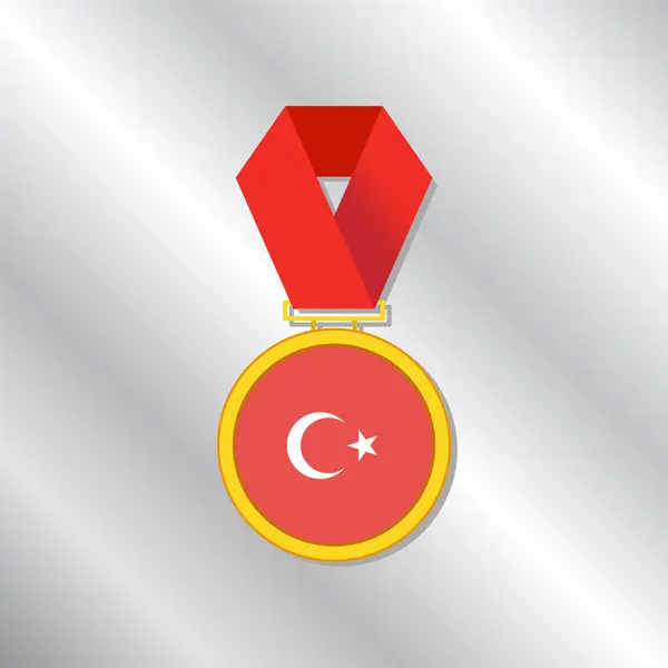 Illustration Turkey Flag Template — 图库矢量图片