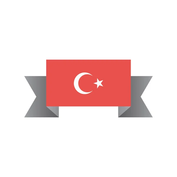 Illustration Turkey Flag Template — Image vectorielle