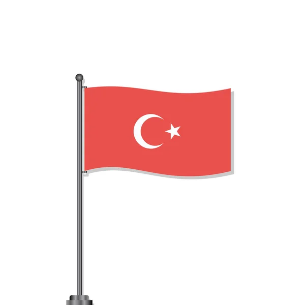 Illustration Turkey Flag Template — Stockvector