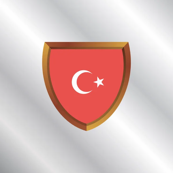 Εικονογράφηση Προτύπου Σημαίας Τουρκίας — Διανυσματικό Αρχείο