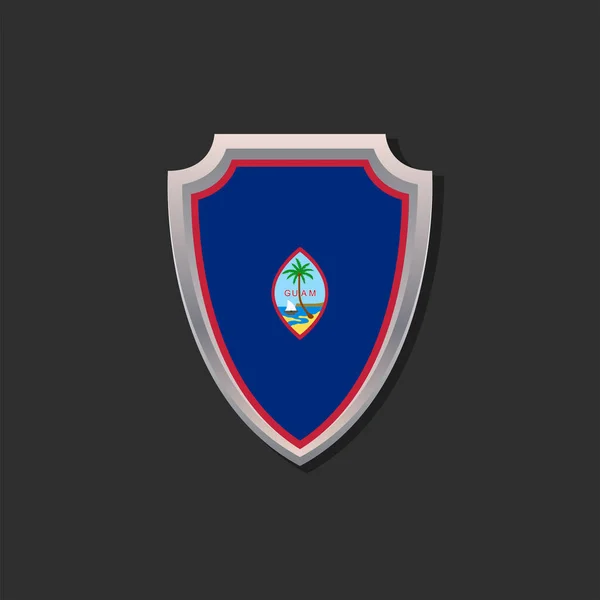 Illustration Guam Flag Template — Image vectorielle