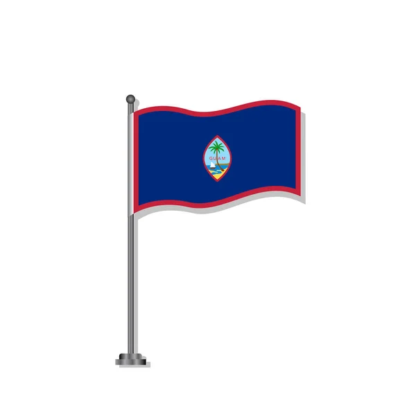 Illustration Guam Flag Template — Stok Vektör
