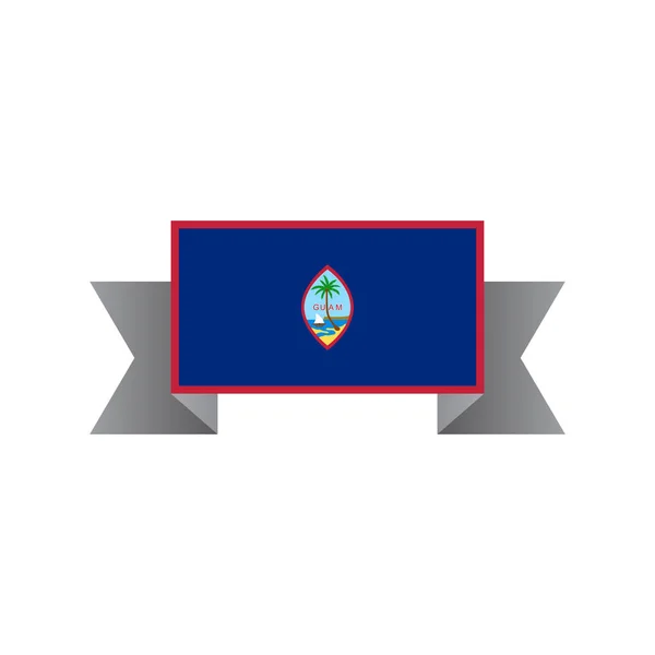 Illustration Guam Flag Template — Stockvektor