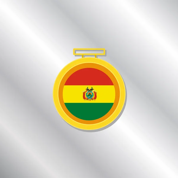 Illustration Bolivia Flag Template — ストックベクタ