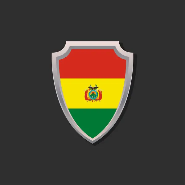 Illustration Bolivia Flag Template — ストックベクタ