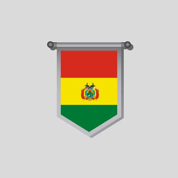Illustration Bolivia Flag Template — Wektor stockowy