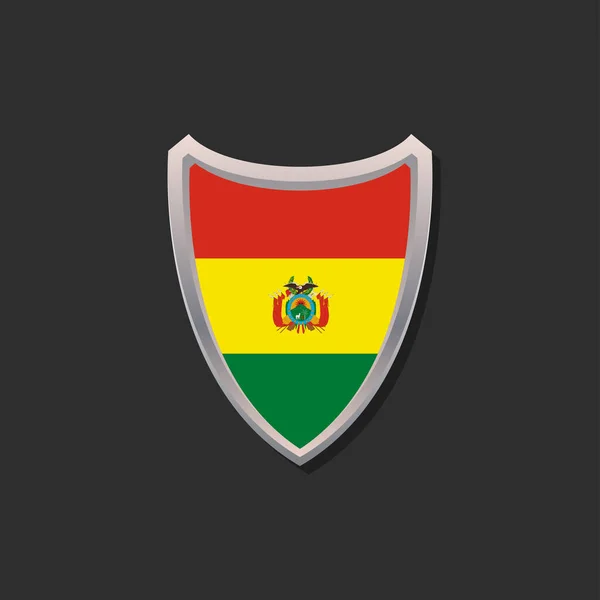 Illustration Bolivia Flag Template — ストックベクタ