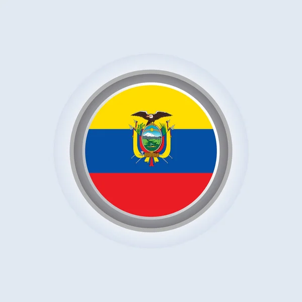 Illustration Ecuador Flag Template — Vetor de Stock