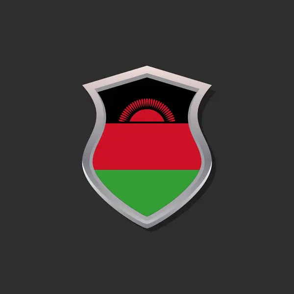 Illustration Malawi Flag Template — Vetor de Stock