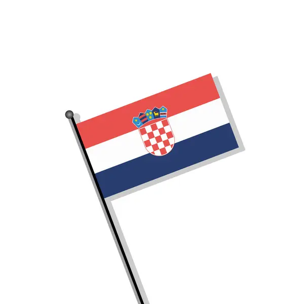 Εικόνα Του Προτύπου Σημαίας Της Κροατίας — Διανυσματικό Αρχείο