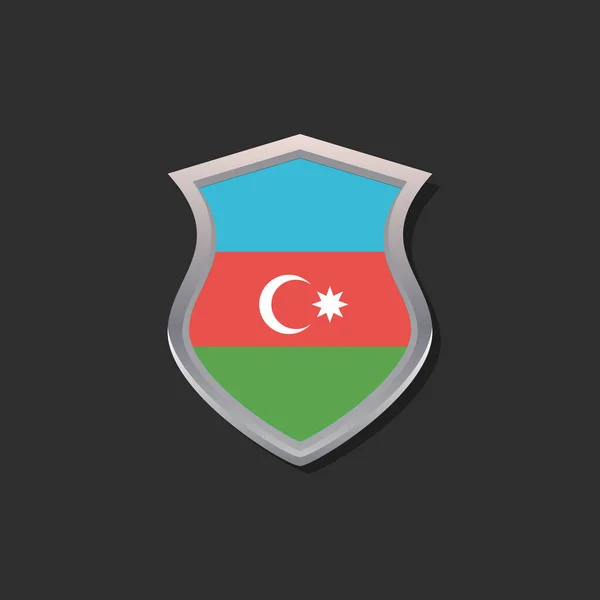 Illustration Azerbaijan Flag Template — 图库矢量图片
