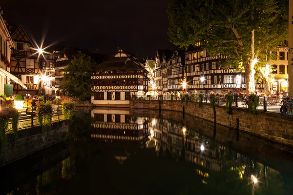 Estrasburgo à noite — Fotografia de Stock