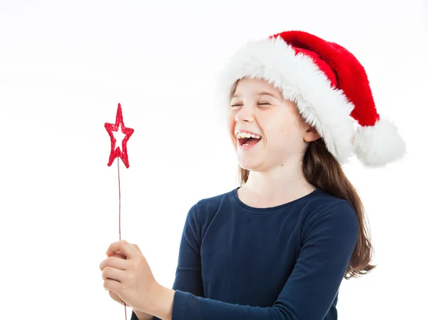 Carino ragazza di Natale — Foto Stock