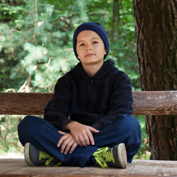 Cool guy sitting — Stock Photo, Image